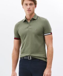 SLIM FIT SIGNATURE CUFF POLO SHIRT