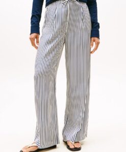 TWILL WIDE LEG PANT