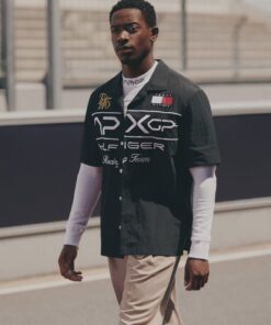 THE APXGP COLLECTION REGULAR SHORT SLEEVE SATIN SHIRT