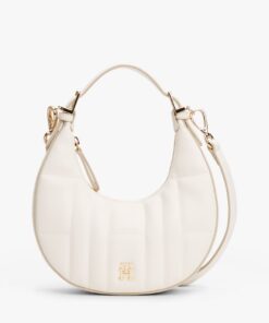 QUILTED CRESCENT CROSSBODY SHOULDER BAG