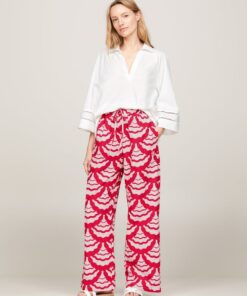 SEAL PRINT DRAWSTRING PANT