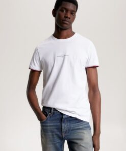 TIPPED CUFF SLIM T-SHIRT