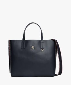 TH MONOGRAM SIGNATURE TRIM SATCHEL