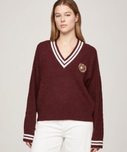 TOMMY PREP CABLE KNIT JUMPER