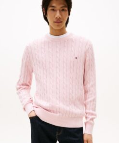 CABLE KNIT WASHED JUMPER