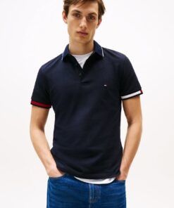SLIM FIT SIGNATURE CUFF POLO SHIRT