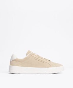 SUEDE COURT TRAINERS