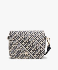 TH MONOGRAM JACQUARD CROSSBODY BAG