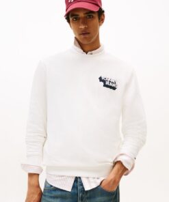 STACK LOGO CREW NECK SWEATSHIRT