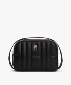 TH MONOGRAM QUILTED CAMERA BAG