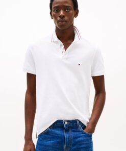 REGULAR FIT TIPPED COLLAR POLO SHIRT