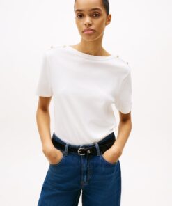 STRIPE BOAT NECK RELAXED T-SHIRT