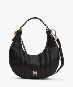 QUILTED CRESCENT CROSSBODY SHOULDER BAG