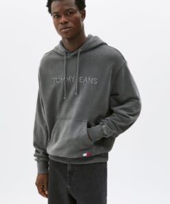 TONAL LOGO EMBROIDERY RELAXED HOODY