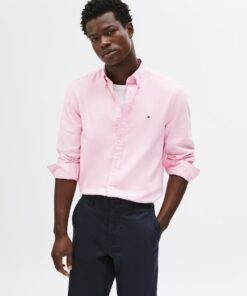 TH FLEX SLIM FIT DOBBY SHIRT