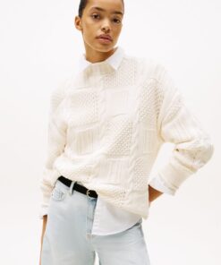 MIXED KNIT RELAXED JUMPER