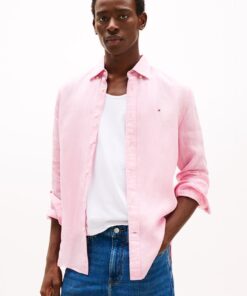 REGULAR FIT PURE LINEN SHIRT