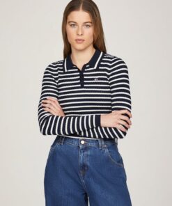 ESSENTIAL LONG-SLEEVED POLO SWEATER