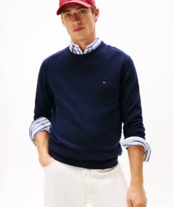 PURE WOOL CREW NECK JUMPER