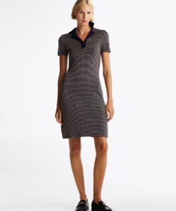 FIT AND FLARE MINI POLO DRESS