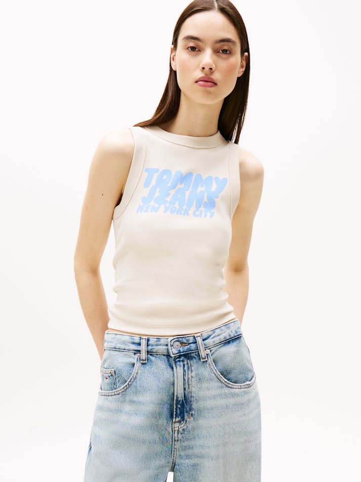 BUBBLE LOGO SLIM TANK TOP