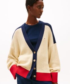 RELAXED V-NECK CARDIGAN