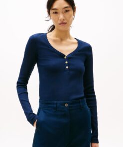 HENLEY SLIM LONG SLEEVE T-SHIRT