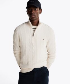 PURE WOOL CABLE KNIT JUMPER