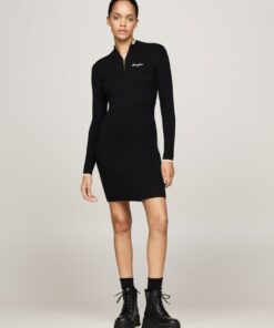 METALLIC STRIPE MINI JUMPER DRESS