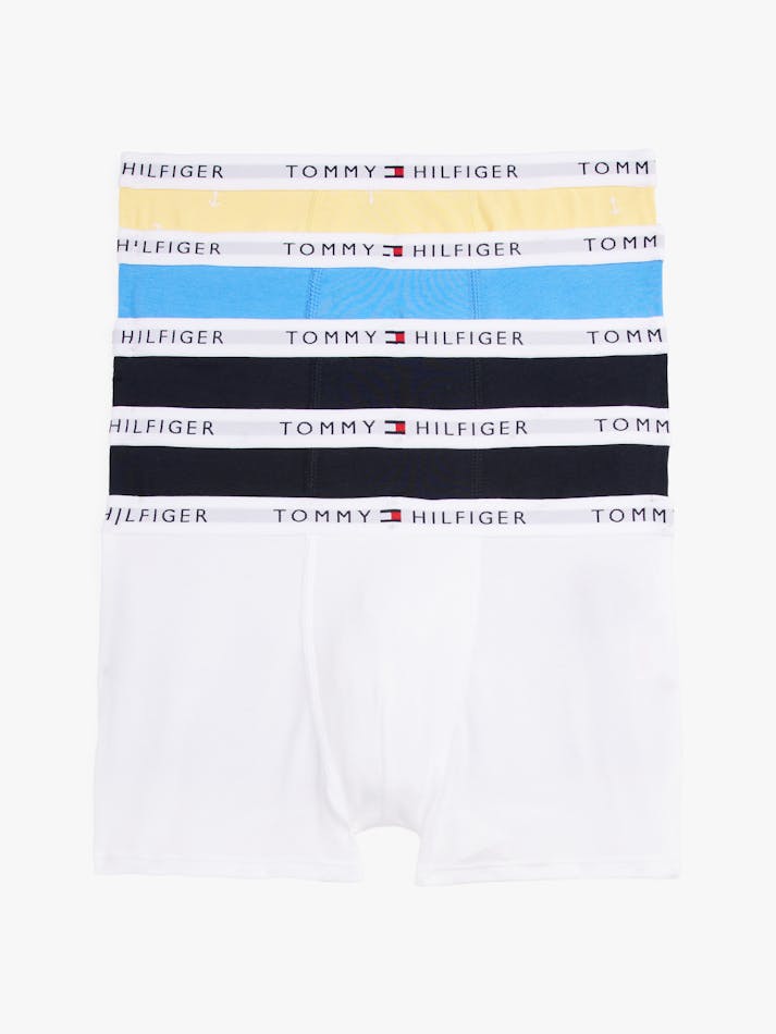 BOYS 8-16 5-PACK SIGNATURE REPEAT LOGO TRUNKS