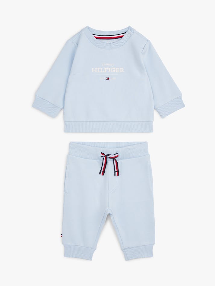 BABY HILFIGER MONOTYPE SWEATSHIRT AND JOGGERS SET