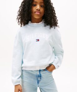 GIRLS 8-16 VARSITY RELAXED SWEATSHIRT